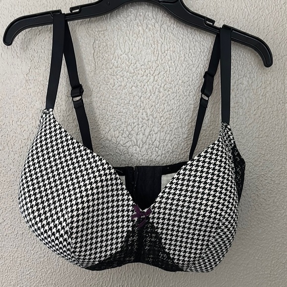 Women’s Cacique HoundsTooth Lightly Lined Balconette Bra, 40H - Picture 1 of 8
